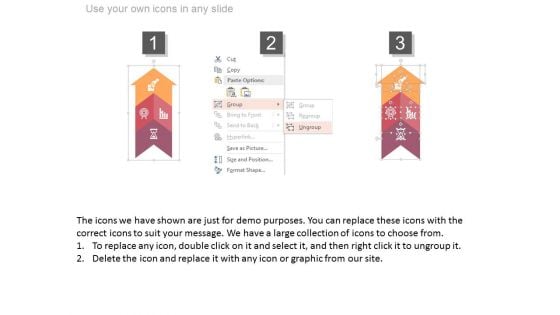 Upward Arrow With Icons For Growth Planning Powerpoint Template