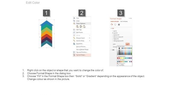 Upward Arrow With Strategic Planning Icons PowerPoint Slides