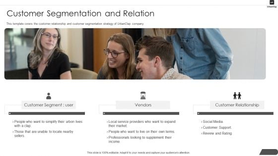 Urbanclap Capital Raising Customer Segmentation And Relation Download PDF