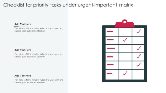 Urgent Important Matrix Ppt PowerPoint Presentation Complete Deck With Slides Slide11