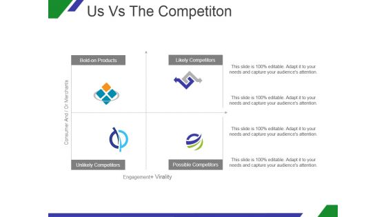 Us Vs The Competiton Ppt PowerPoint Presentation Inspiration