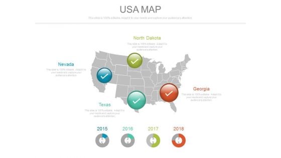 Usa Map Ppt Slide