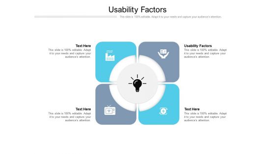 Usability Factors Ppt PowerPoint Presentation Styles Designs Cpb Pdf