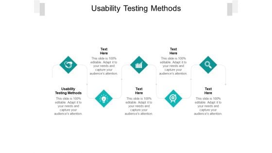 Usability Testing Methods Ppt PowerPoint Presentation Show Template Cpb Pdf