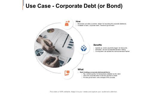 Use Case Corporate Debt Or Bond Ppt Powerpoint Presentation Icon Images