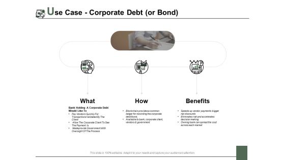 Use Case Corporate Debt Or Bond Ppt PowerPoint Presentation Infographic Template Clipart
