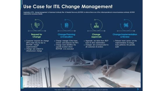 Use Case For ITIL Change Management Ppt Ideas Vector PDF