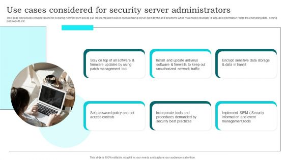 Use Cases Considered For Security Server Administrators Brochure PDF Use Cases Considered For Security Server Administrators Brochure PDF
