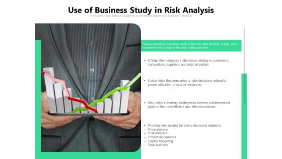 Use Of Business Study In Risk Analysis Ppt PowerPoint Presentation Gallery Layouts PDF