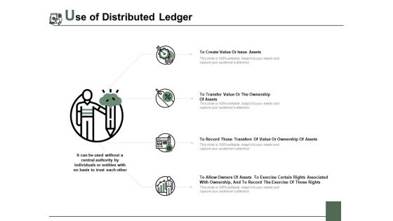 Use Of Distributed Ledger Ppt PowerPoint Presentation Gallery Graphics Example