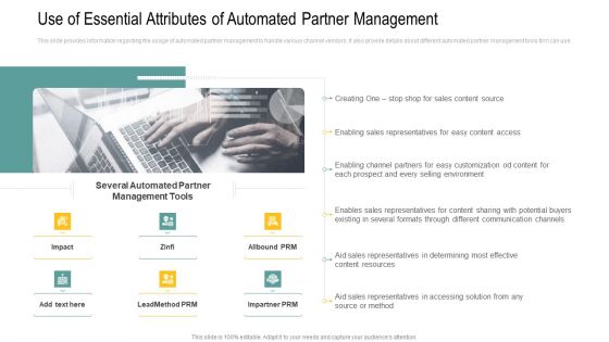 Use Of Essential Attributes Of Automated Partner Management Themes PDF