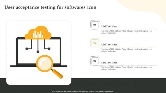 User Acceptance Testing For Softwares Icon Ideas PDF