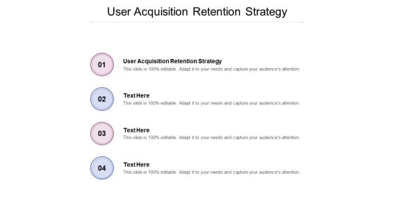 User Acquisition Retention Strategy Ppt PowerPoint Presentation Outline Smartart Cpb