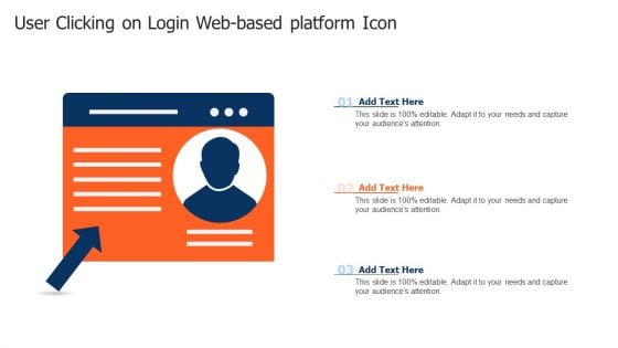 User Clicking On Login Web Based Platform Icon Designs PDF