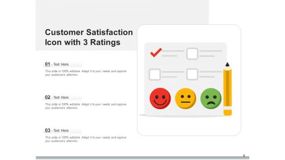 User Contentment Icon Employee Reviews Ppt PowerPoint Presentation Complete Deck