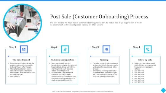 User Development Post Sale Customer Onboarding Process Ppt Outline Templates PDF