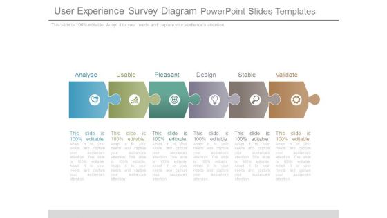 User Experience Survey Diagram Powerpoint Slides Templates