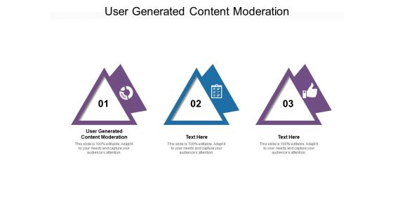 User Generated Content Moderation Ppt PowerPoint Presentation Styles Examples Cpb Pdf