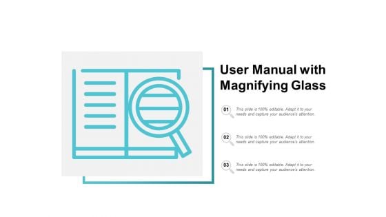 User Manual With Magnifying Glass Ppt Powerpoint Presentation Diagram Ppt