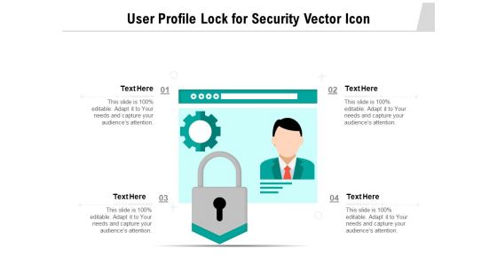 User Profile Lock For Security Vector Icon Ppt PowerPoint Presentation Gallery Professional PDF