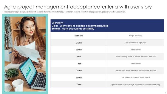 User Story For Agile Project Management Ppt PowerPoint Presentation Complete Deck With Slides Slide08