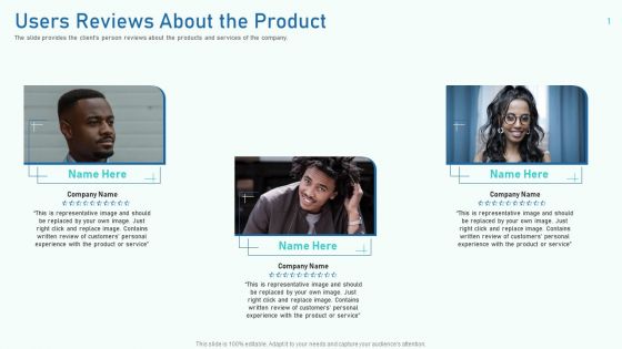 Users Reviews About The Product Ppt Ideas Model PDF