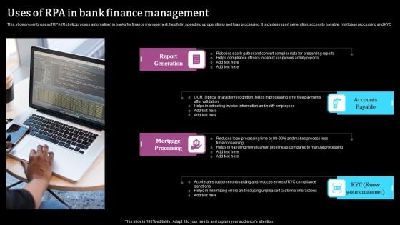 Uses Of RPA In Bank Finance Management Download PDF
