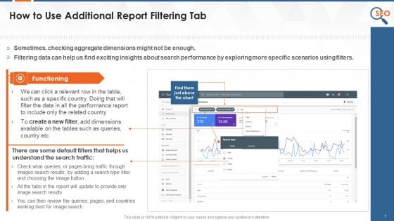 Using Additional Report Filter In Google Search Console Training Ppt