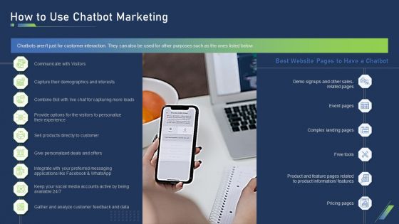 Using Bots Strategy How To Use Chatbot Marketing Topics PDF