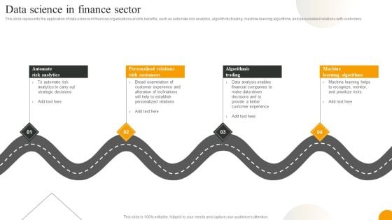 Using Data Science Technologies For Business Transformation Data Science In Finance Sector Slides PDF