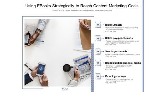 Using Ebooks Strategically To Reach Content Marketing Goals Ppt PowerPoint Presentation Professional Deck PDF