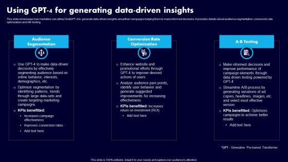 Using GPT 4 For Generating Data Driven Insights Topics PDF