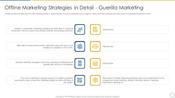 Using Offline Marketing Approaches To Improve Customer Engagement And Organic Traffic Offline Marketing Strategies In Detail Guerilla Topics PDF Using Offline Marketing Approaches To Improve Customer Engagement And Organic Traffic Offline Marketing Strategies In Detail Guerilla Topics PDF