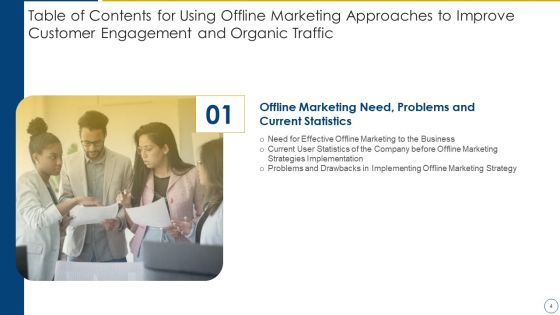 Using Offline Marketing Approaches To Improve Customer Engagement And Organic Traffic Ppt PowerPoint Presentation Complete Deck With Slides