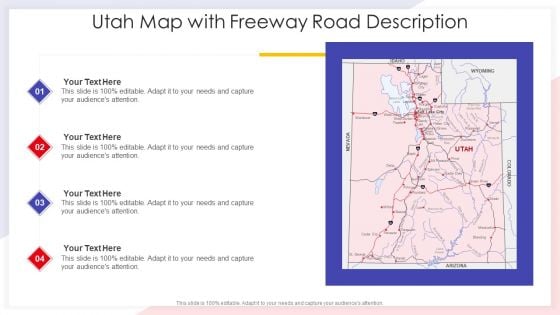 Utah Map With Freeway Road Description Guidelines PDF