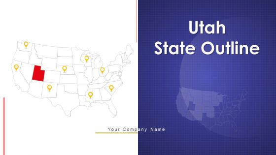 Utah State Outline Location Provinces Ppt PowerPoint Presentation Complete Deck With Slides