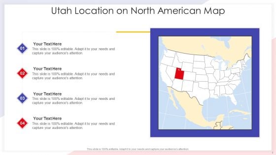 Utah State Outline Location Provinces Ppt PowerPoint Presentation Complete Deck With Slides