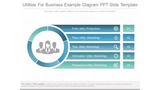 Utilities For Business Example Diagram Ppt Slide Template Utilities For Business Example Diagram Ppt Slide Template