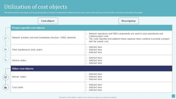 Utilization Of Cost Objects Stages Of Cost Allocation Procedure Information PDF