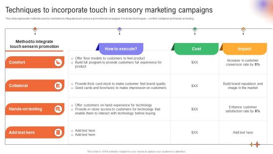 Utilizing Neuromarketing Techniques Techniques To Incorporate Touch In Sensory Brochure PDF