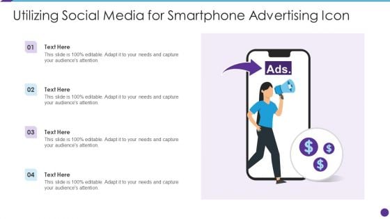 Utilizing Social Media For Smartphone Advertising Icon Elements PDF