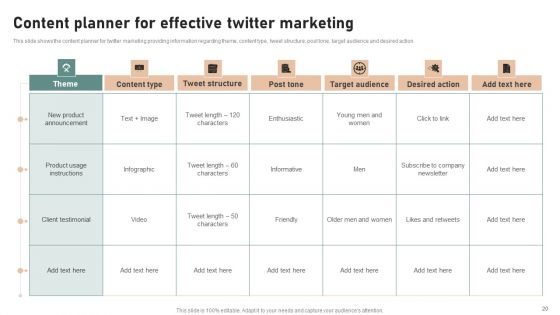 Utilizing Twitter For Social Media Marketing Purposes Ppt PowerPoint Presentation Complete Deck With Slides