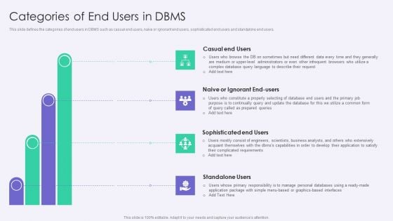 VID Categories Of End Users In DBMS Slides PDF