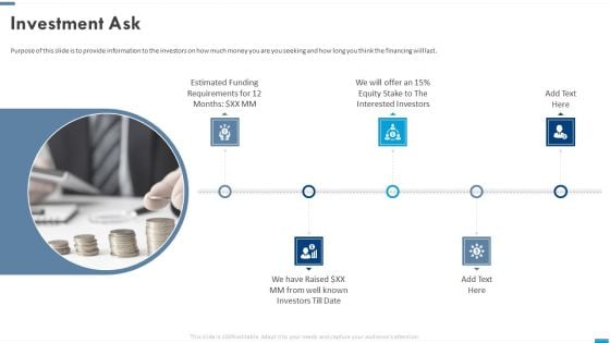 VR Startup Investment Ask Mockup PDF