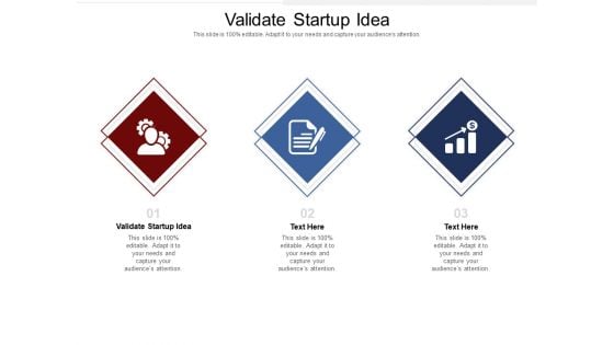 Validate Startup Idea Ppt PowerPoint Presentation Slides Icons Cpb Pdf