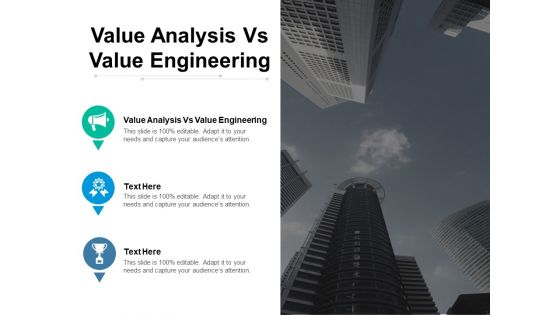 Value Analysis Vs Value Engineering Ppt PowerPoint Presentation Styles Designs Cpb