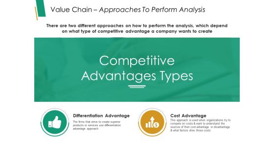 Value Chain Approaches To Perform Analysis Ppt PowerPoint Presentation Slides Graphic Images