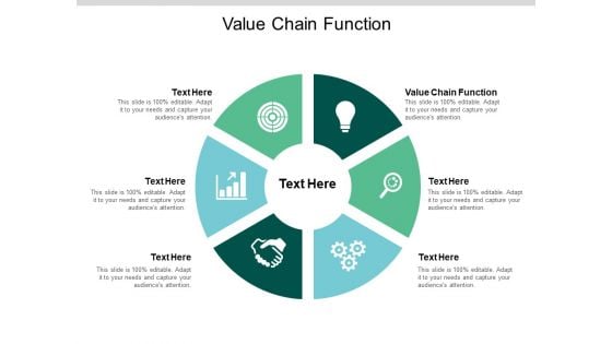 Value Chain Function Ppt PowerPoint Presentation Professional Brochure Cpb