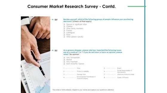 Value Creation Initiatives Consumer Market Research Survey Product Mockup PDF