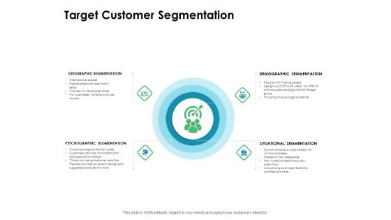 Value Creation Initiatives Target Customer Segmentation Ppt Gallery Background Designs PDF